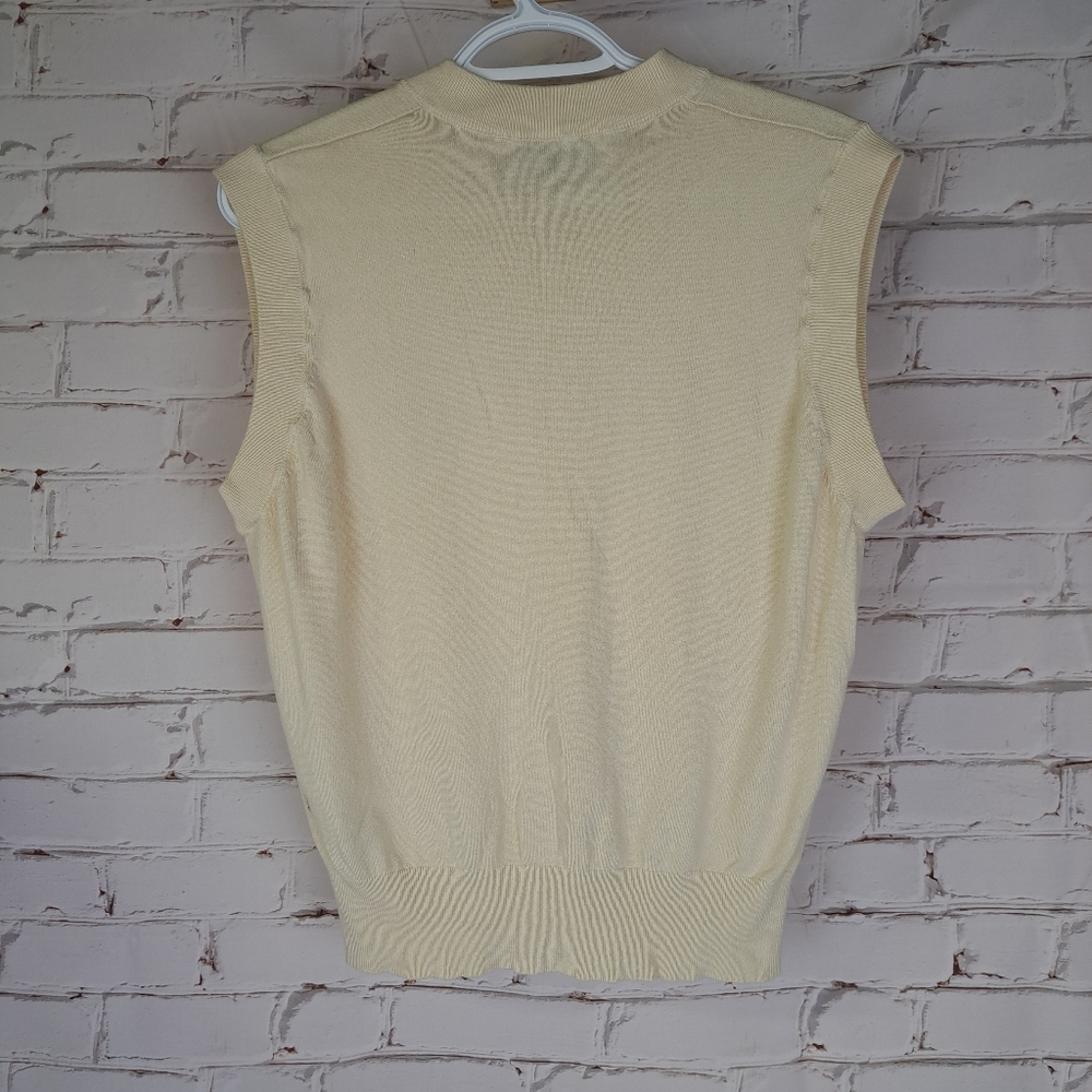Zara V-neck Knit Sweater Vest - Picture 5 of 8